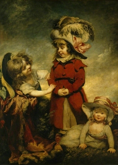 Three Children Dressing Up by Philip Reinagle