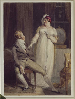 Tom Jones and Mrs Weston by Thomas Uwins