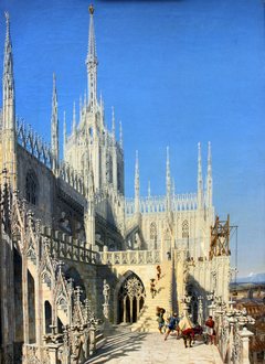 Tower of Milan Cathedral by Johann Karl Schultz