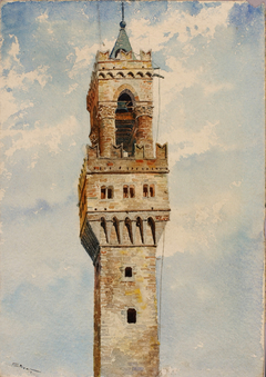 Tower of Palazzo Vecchio, Florence, Italy by Cass Gilbert