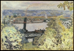 Tugboat on the Seine by Pierre Bonnard