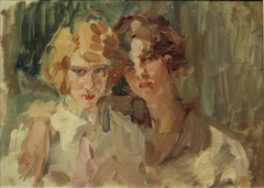 Twee meisjes by Isaac Israels