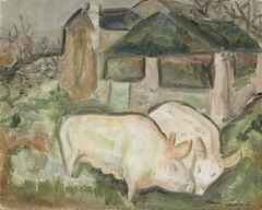 Two Pigs by Leonora Carrington