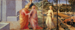 Meeting of Joachim and Anne at the Golden Gate by Filippo Lippi