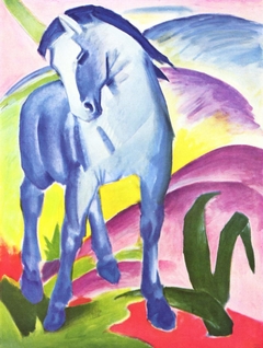 Blaues Pferd I by Franz Marc