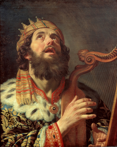 King David Playing the Harp by Gerard van Honthorst