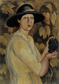 Girl with Grapes by Yrjö Ollila