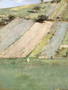 A Hillside, Giverny by Theodore Robinson