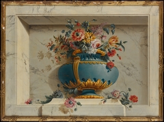 Vase of Flowers in a Niche by Anonymous