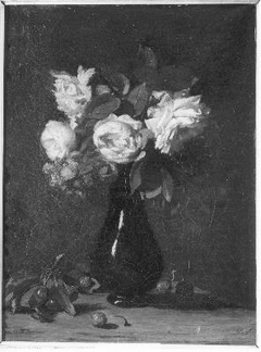 Vase with Flowers (roses) by Anonymous