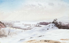 View from Olana in the Snow by Frederic Edwin Church