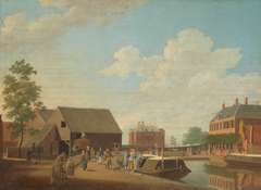 View of Gemeenlandshuis Zwanenburg by Hendrik Keun