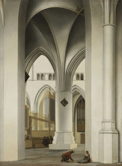 View of the north choir of the St. Bavokerk, Haarlem by Pieter Jansz Saenredam