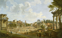 View of the Roman Forum by Giovanni Paolo Panini