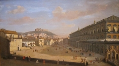 View of the Royal Palace at Naples by Gaspar van Wittel