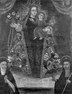 ''Virgin of the Rosary with Worshipers'' by Anonymous