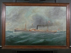 Vrachtstoomschip 'Kediri' (I) by Edmond Victor Charles Adam