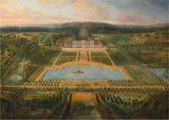 Vue du château de Pontchartrain depuis les jardins by Pierre-Denis Martin