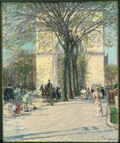 Washington Arch, Spring by Childe Hassam