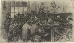 Werkplaats in de zilverfabriek van de firma Begeer by Anthon Gerhard Alexander van Rappard