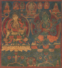 White Tara and Green Tara by Anonymous