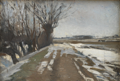 Winter Landscape. Utterslev near Copenhagen by Albert Gottschalk