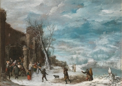 Winter Landscape with the Adoration of the Shepherds by Francisco Collantes