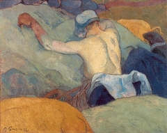 Woman with pigs (In the full heat of the day) by Paul Gauguin