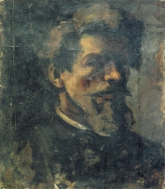 Zelfportret met baard by Theo van Doesburg